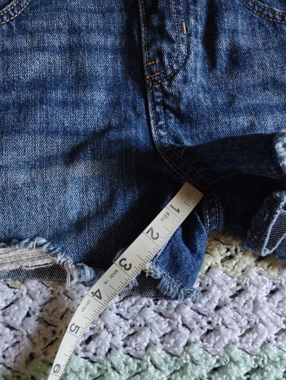 Old Navy Girl's Small(6/7) Distressed Denim Shortalls